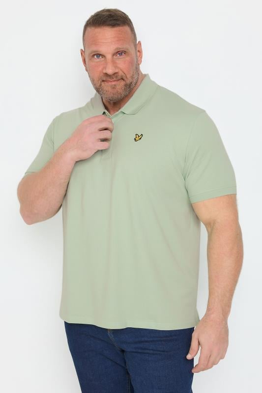 LYLE & SCOTT Big & Tall Light Green Polo Shirt | BadRhino 1