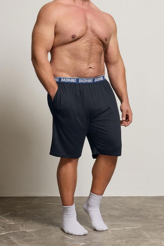 Men's  BadRhino Big & Tall Navy Blue Lounge Shorts
