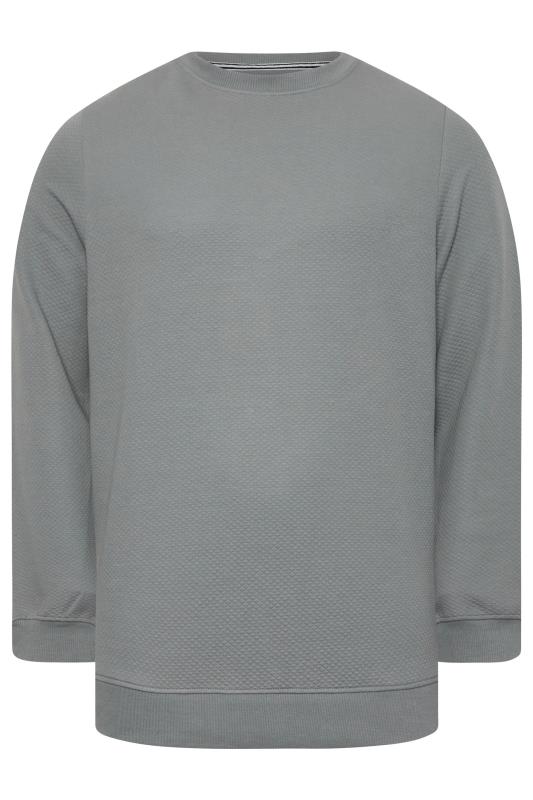 BadRhino Big & Tall Grey Diamond Quilted Sweatshirt | BadRhino 3