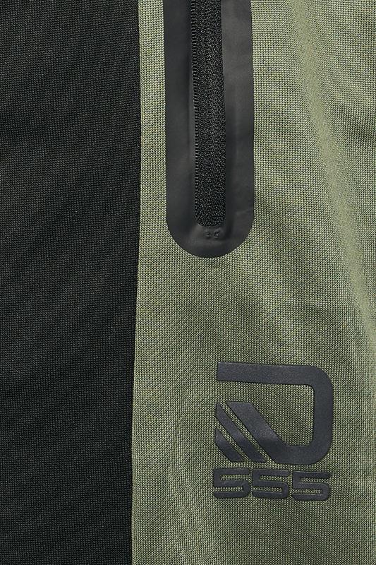D555 Big & Tall Black Dry Wear Panel Joggers | BadRhino 3