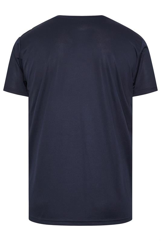 IronRhino Big & Tall Navy Blue Branded Performance T-Shirt | BadRhino 6