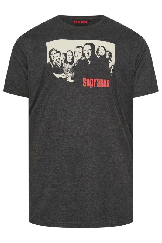 BadRhino Big & Tall Grey 'The Sopranos' Graphic T-Shirt | BadRhino 1