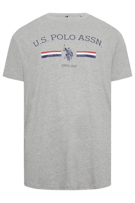 U.S. POLO ASSN. Grey Stripe Rider T-Shirt | BadRhino 2