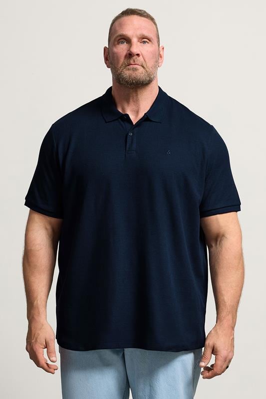  JACK & JONES Navy Blue Polo Shirt