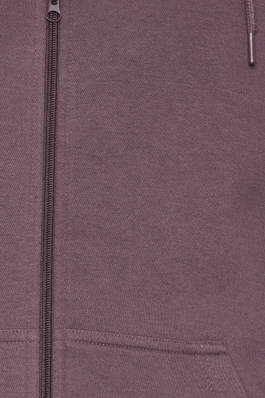 BadRhino Big & Tall Plum Purple Premium Zip Through Hoodie | BadRhino 3