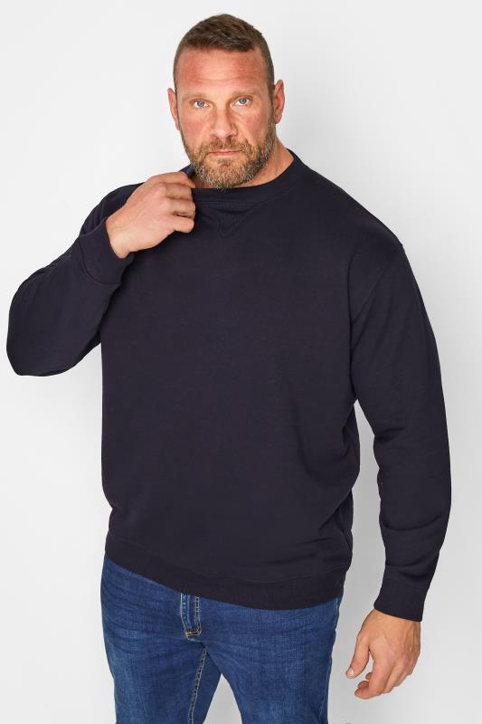 Men's  D555 Big & Tall Navy Blue Rockford Sweatshirt