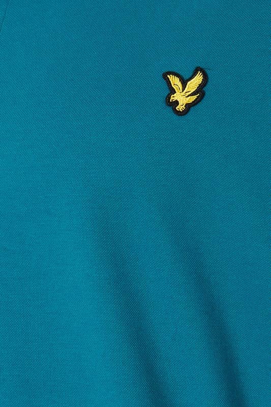 LYLE & SCOTT Big & Tall Lagoon Blue Core Polo Shirt | BadRhino 5