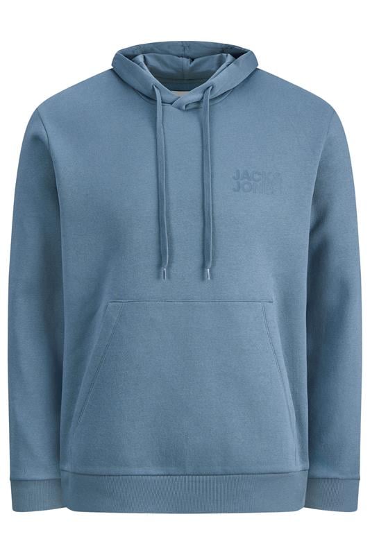 Men's  JACK & JONES Big & Tall Blue Mirage Printed Hoodie