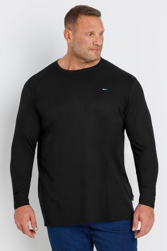 BadRhino Big & Tall Black Extra Long Core Long Sleeve T-Shirt | BadRhino 1