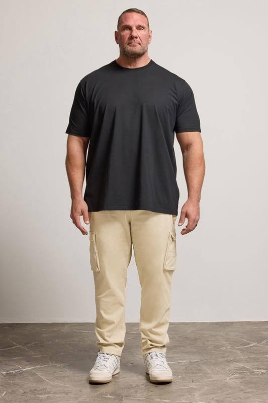 BadRhino Beige Brown Stretch Cargo Trousers | BadRhino 2