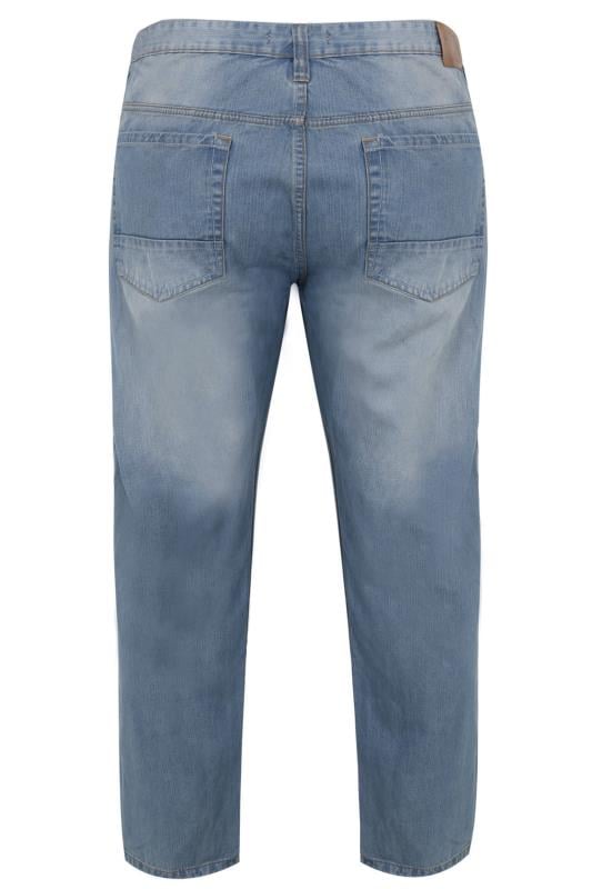 BadRhino Light Wash Denim Tapered Jeans 4