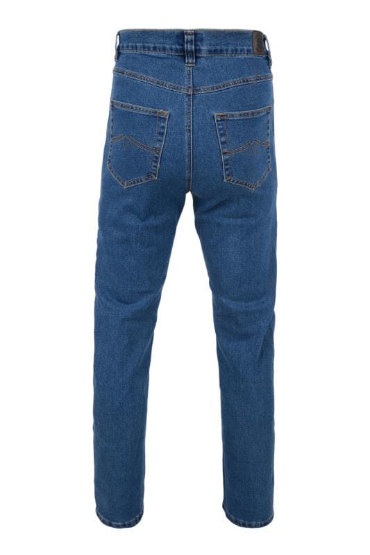 KAM Blue Regular Fit Stretch Jeans | BadRhino 4