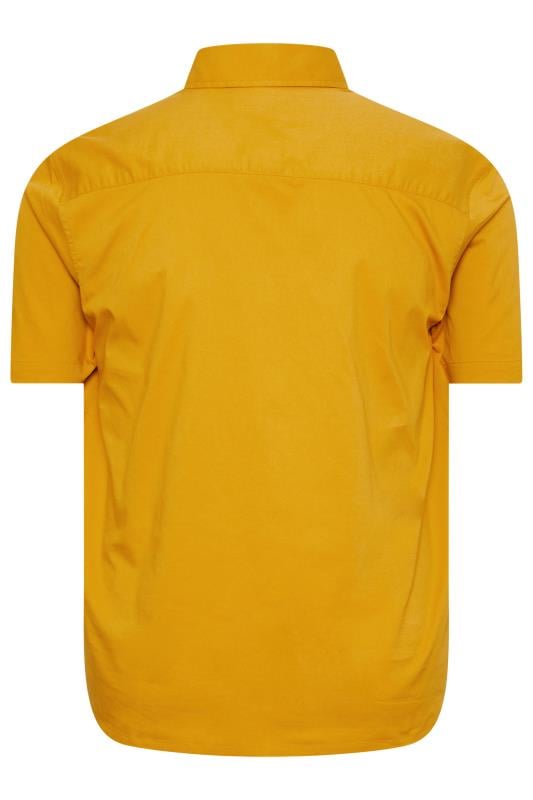 BadRhino Big & Tall Yellow Stretch Short Sleeve Shirt | BadRhino 4
