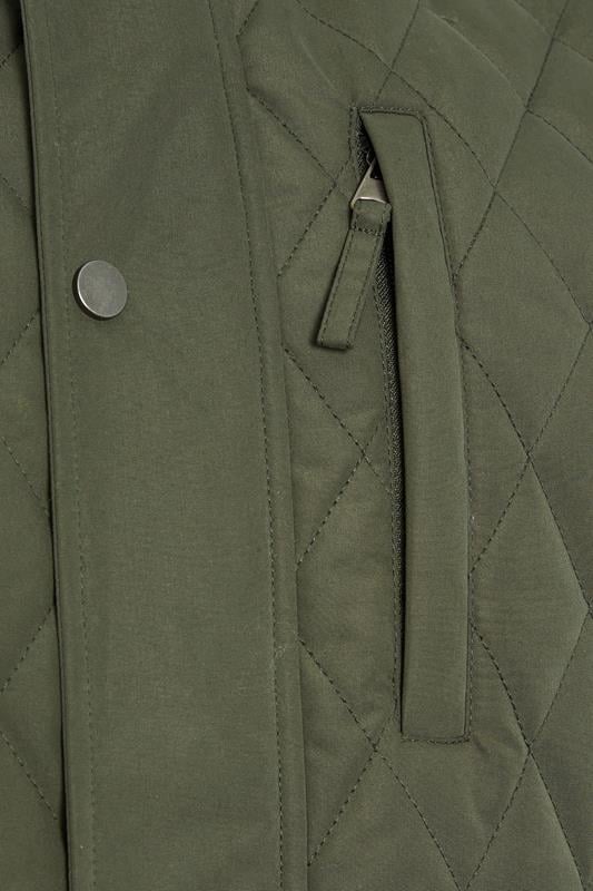 BadRhino Big & Tall Khaki Green Diamond Quilted Gilet | BadRhino 3