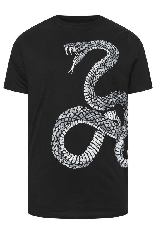 BadRhino Big & Tall Black Snake Graphic T-Shirt | BadRhino 3