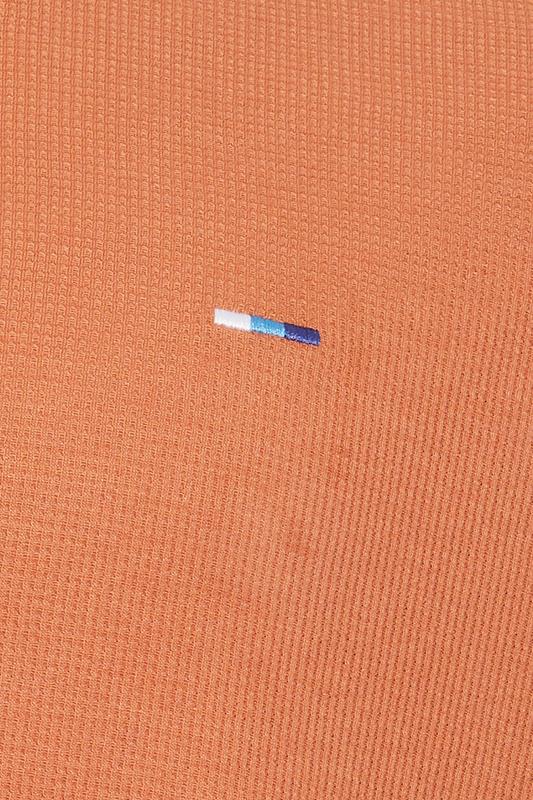 BadRhino Big & Tall Orange Waffle Ringer T-Shirt | BadRhino 4