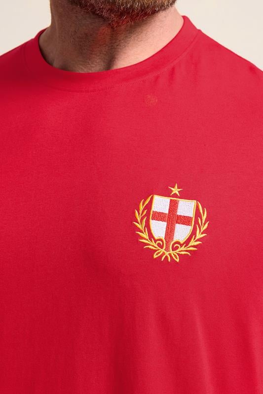 BadRhino Big & Tall Red England Crest T-Shirt | BadRhino 6