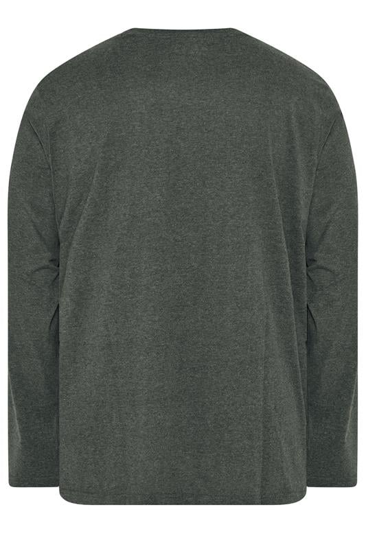 BadRhino Big & Tall Charcoal Grey Long Sleeve T-Shirt | BadRhino 6