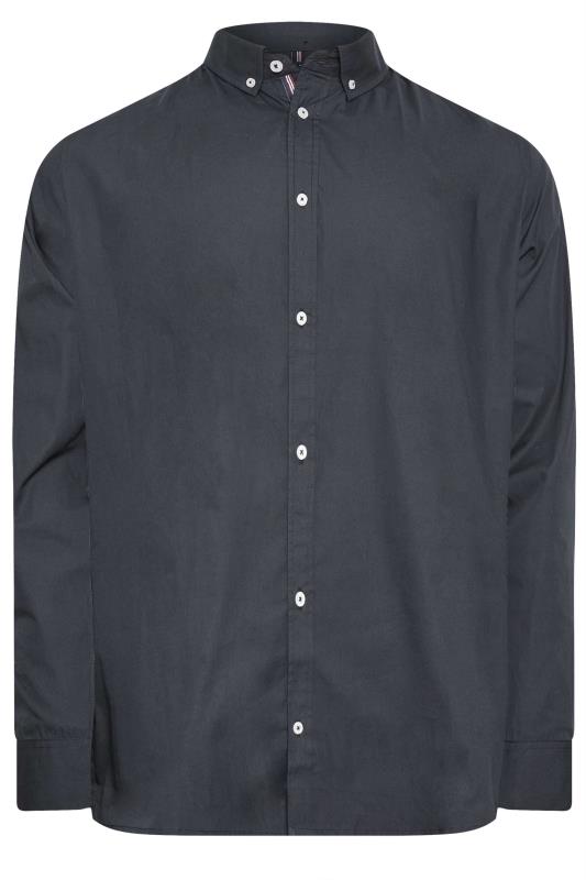 BadRhino Navy Blue Long Sleeve Poplin Shirt | BadRhino