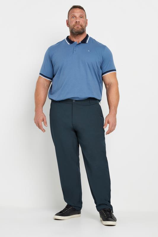 BadRhino Big & Tall Navy Blue Golf Trousers | BadRhino 2