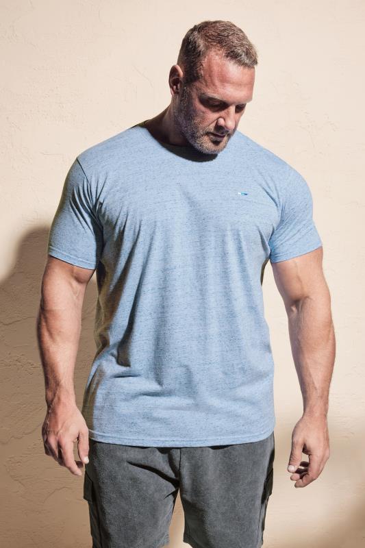 BadRhino Big & Tall Blue Marl T-Shirt | BadRhino 1