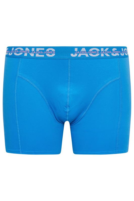JACK & JONES Navy & Bright Blue 3 Pack Trunks | BadRhino 8