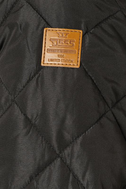 D555 Big & Tall Black Quilted Jacket | BadRhino 3