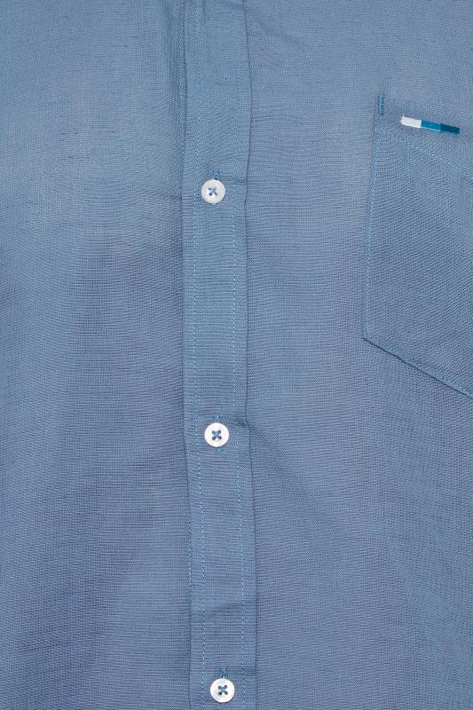 BadRhino Big & Tall Blue Linen Shirt | BadRhino 2