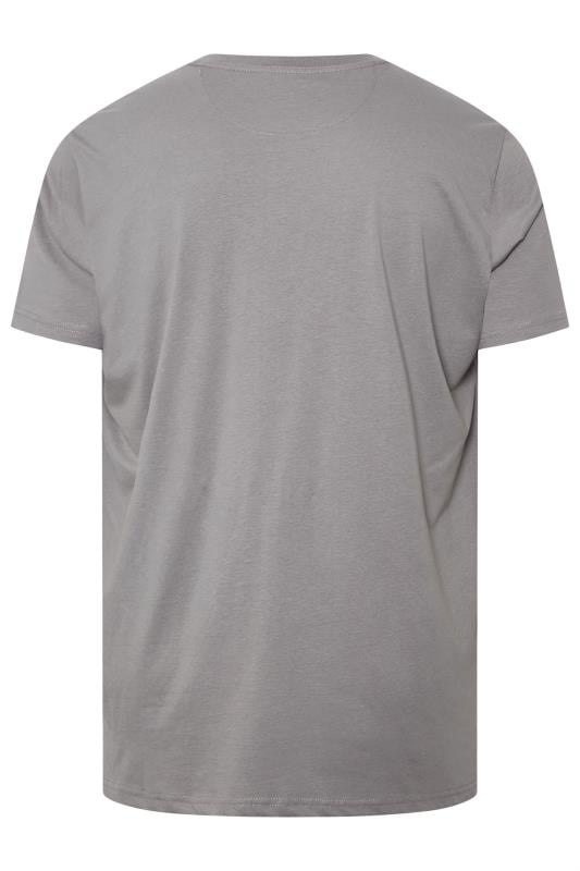 FIRETRAP Big & Tall 3 PACK Grey & Black T-Shirts | BadRhino 5