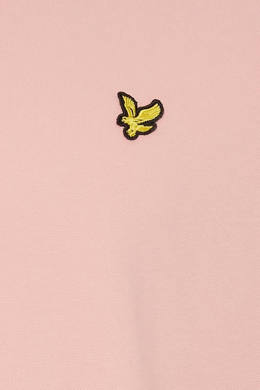 LYLE & SCOTT Big & Tall Grapefruit Pink Core Polo Shirt | BadRhino 5