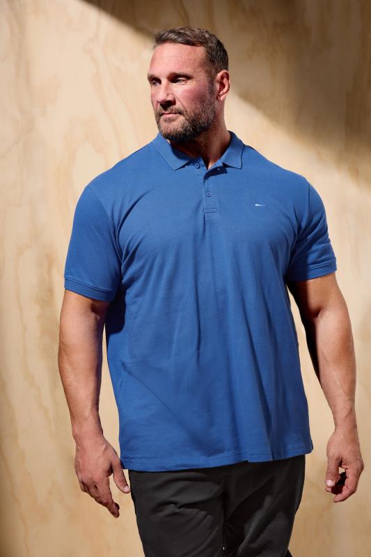 Men's  BadRhino Big & Tall Royal Blue Polo Shirt