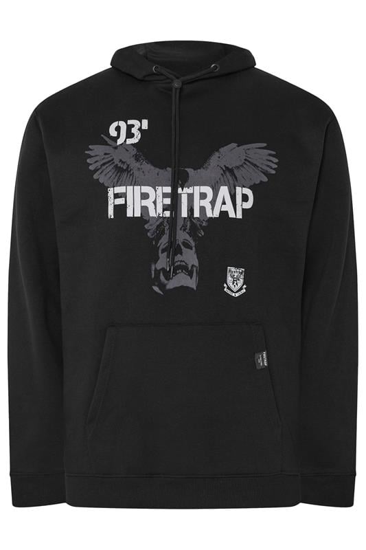 Men's  FIRETRAP Big & Tall Black Hawk Hoodie