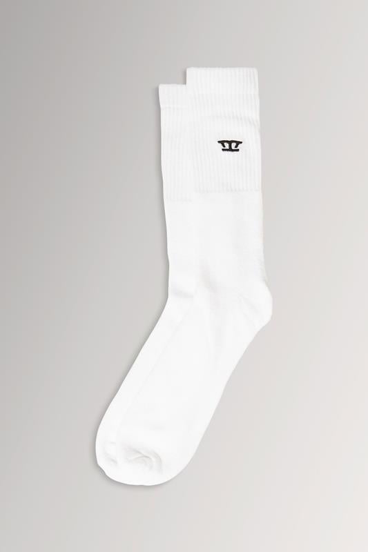  D555 2 PACK White Sports Socks