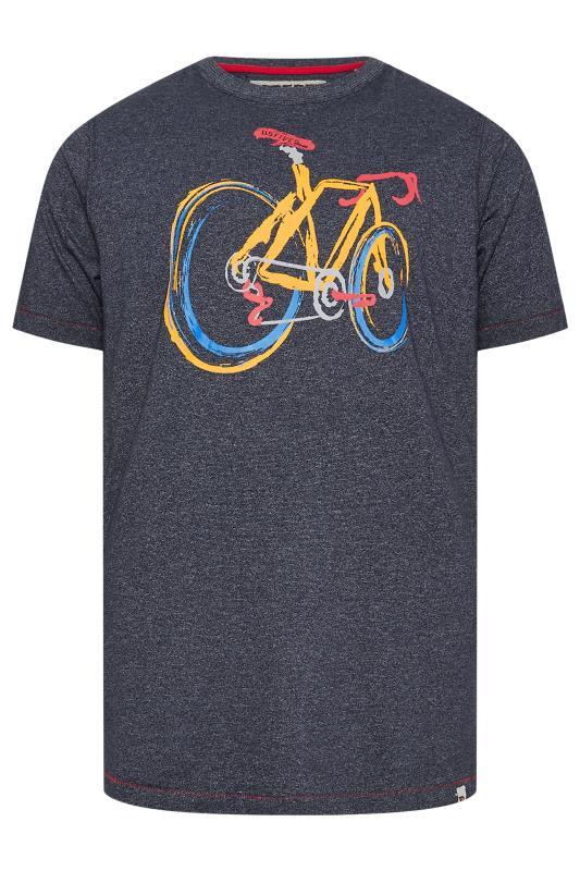 D555 Big & Tall Abstract Bicycle Graphic Print T-Shirt | BadRhino 3