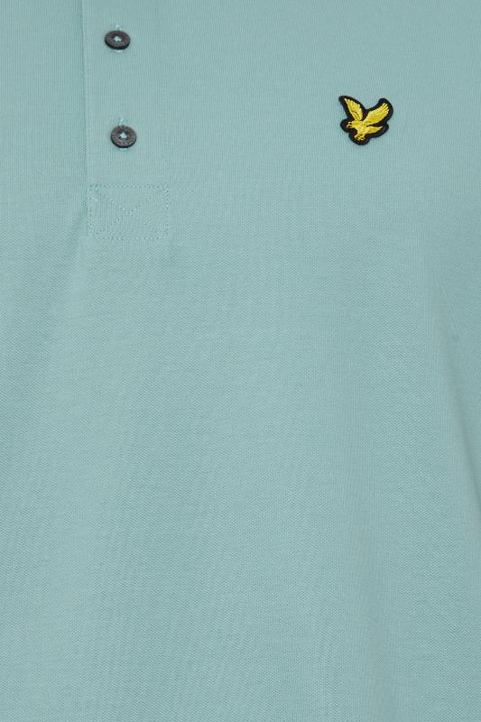 LYLE & SCOTT Big & Tall Light Blue Short Sleeve Polo Shirt | BadRhino 2