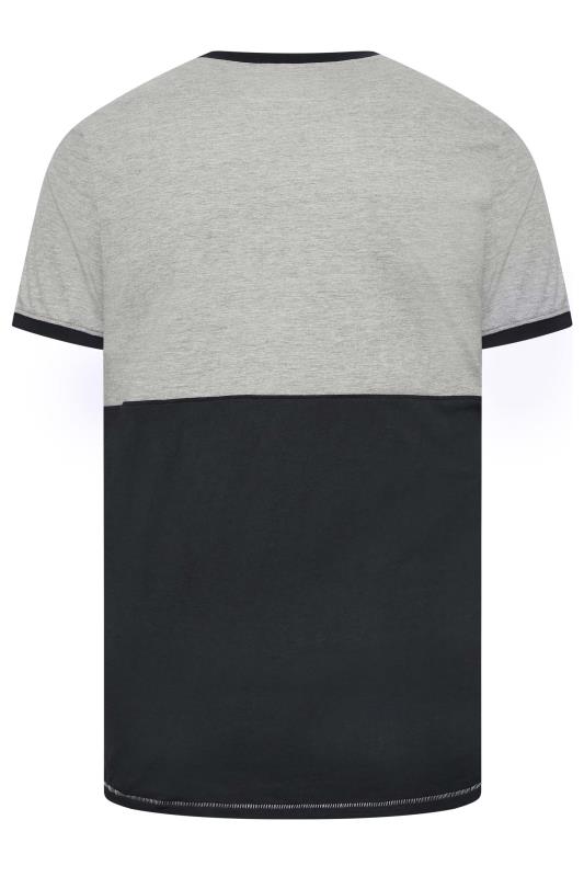 D555 Big & Tall Grey California Cut & Sew T-Shirt | BadRhino 4