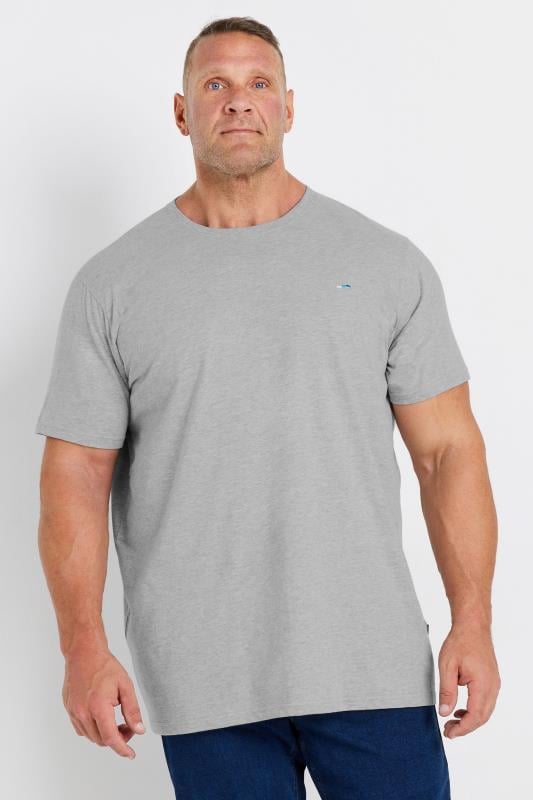 BadRhino Big & Tall Light Grey Extra Long Core T-Shirt | BadRhino 1