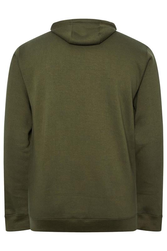 BadRhino Big & Tall Khaki Green Military Print Hoodie | BadRhino 6