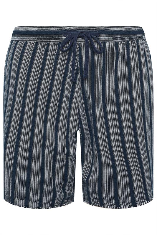 BadRhino Big & Tall Navy Blue & White Stripe Shorts | BadRhino 7