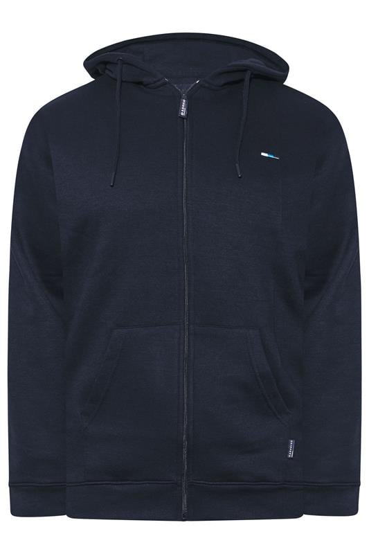 BadRhino Big & Tall 2 PACK Navy Blue Zip Through Hoodies | BadRhino 8