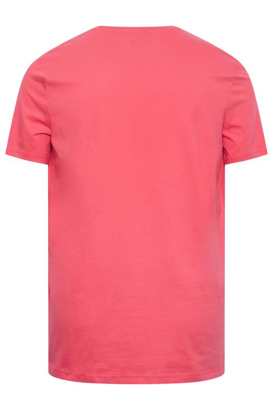 LYLE & SCOTT Big & Tall Pink Core T-Shirt | BadRhino 3