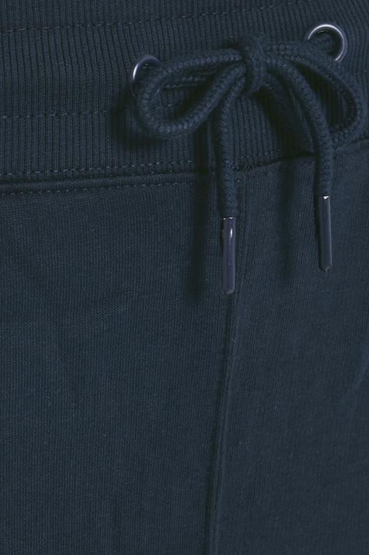 BadRhino Big & Tall Navy Blue Zip Pocket Jogger Shorts | BadRhino 7