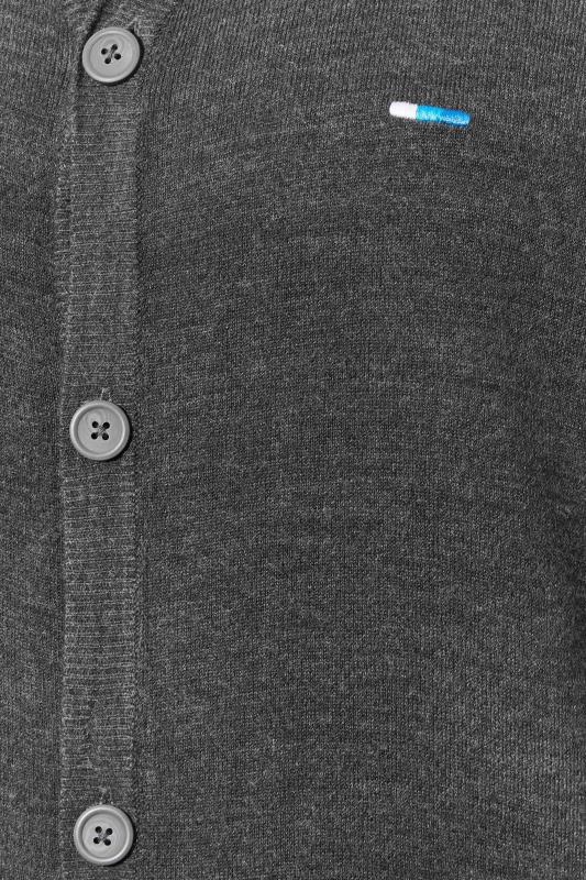 BadRhino Charcoal Grey Essential Knitted Cardigan | BadRhino 2
