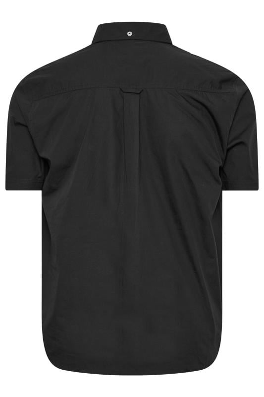 BadRhino Big & Tall 2 PACK Black Short Sleeve Poplin Shirts | BadRhino 8