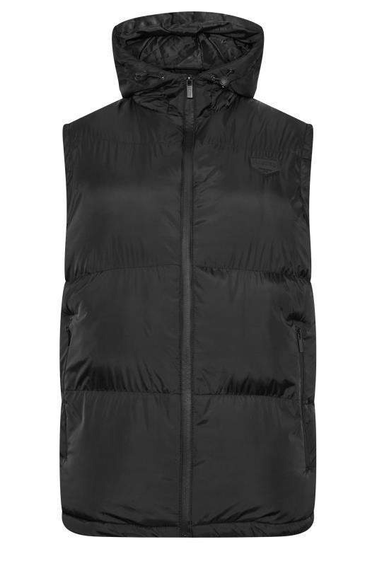 FIRETRAP Big & Tall Black Puffer Gilet | BadRhino 4