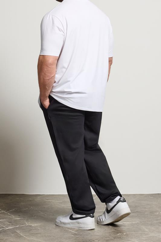 D555 Big & Tall Navy Blue Couture Open Hem Joggers | BadRhino 3