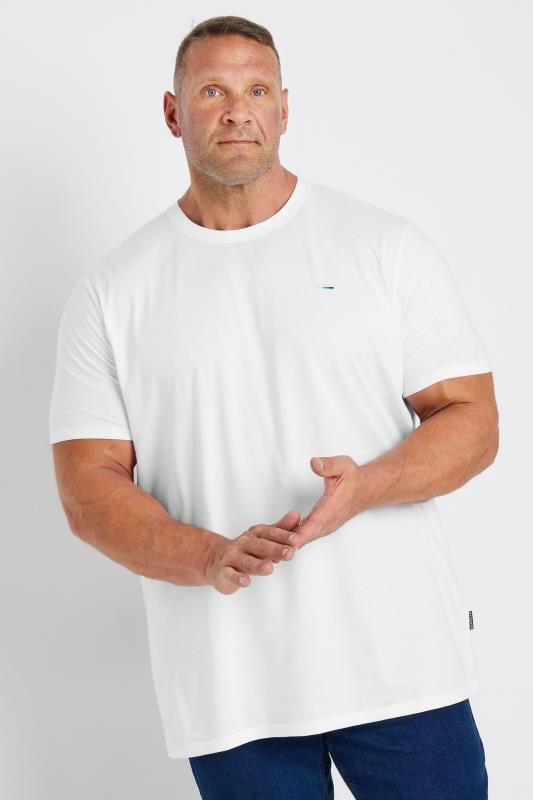 BadRhino Big & Tall White Extra Long Core T-Shirt | BadRhino 1