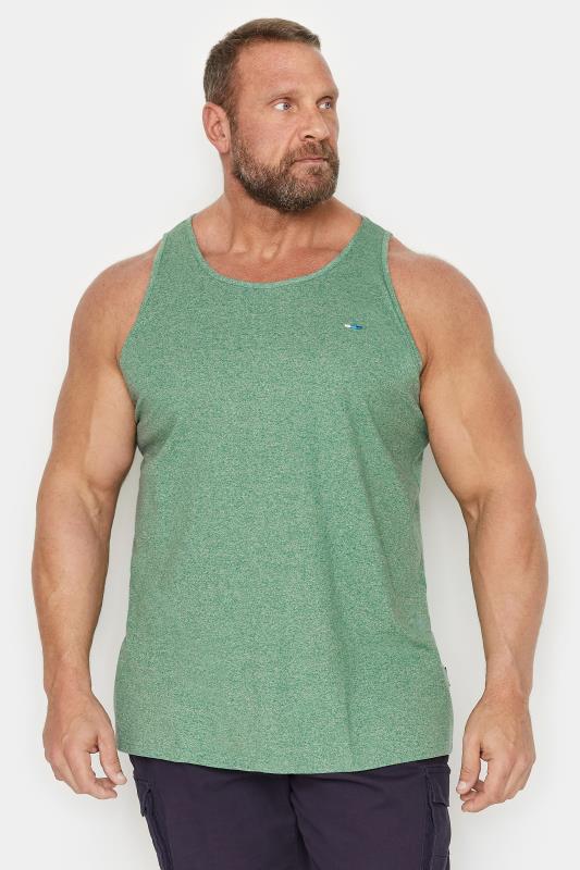 Men's  BadRhino Big & Tall Green Cotton Marl Vest