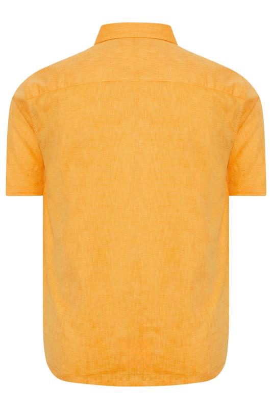 BadRhino Big & Tall Orange Marl Short Sleeve Shirt | BadRhino 3