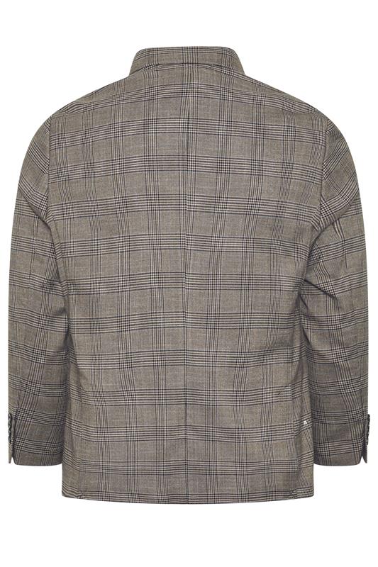 BadRhino Tailoring Big & Tall Grey Checked Blazer | BadRhino 2